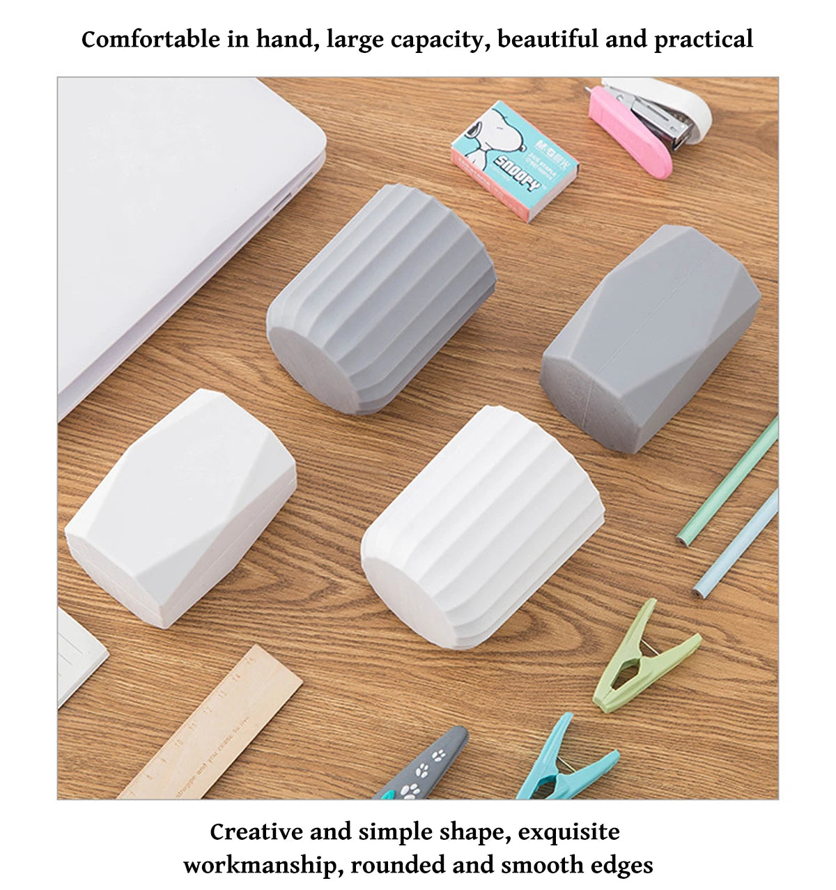 1PC Silicone Simple Pen Holder Korean Stationery Desktop Storage Necessities for Back to School Study Office Stationery