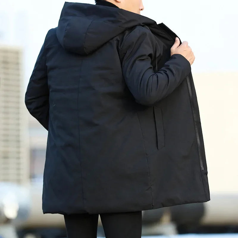 Men Jackets Autumn Winter Men's Trench Coat Male Windbreaker Outerwear Jaquet Man Coat Men Casual Thicken Warm Hooded Parkas