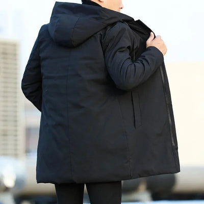 Men Jackets Autumn Winter Men's Trench Coat Male Windbreaker Outerwear Jaquet Man Coat Men Casual Thicken Warm Hooded Parkas