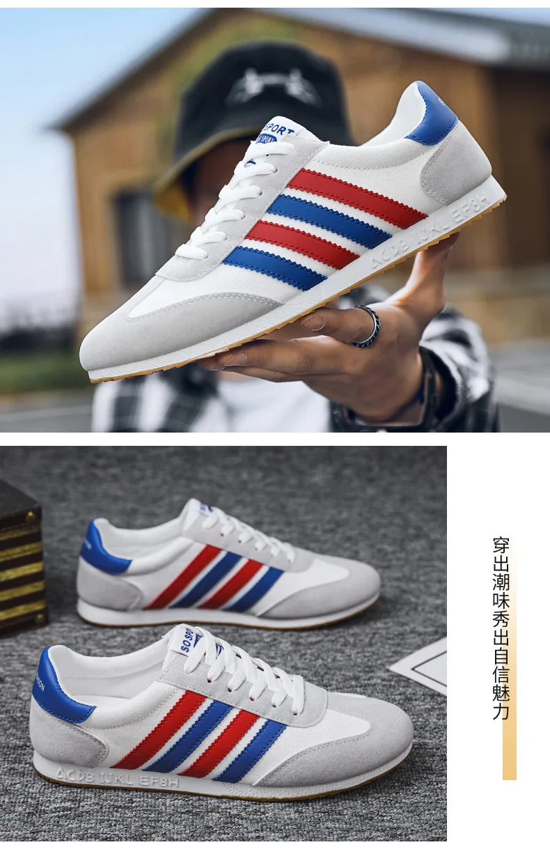 Men Mesh Casual Sports Shoes Spring and Autumn New Fashion Casual Forrest Gump Versatile Lace Up Student Running Shoes