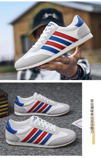 Men Mesh Casual Sports Shoes Spring and Autumn New Fashion Casual Forrest Gump Versatile Lace Up Student Running Shoes