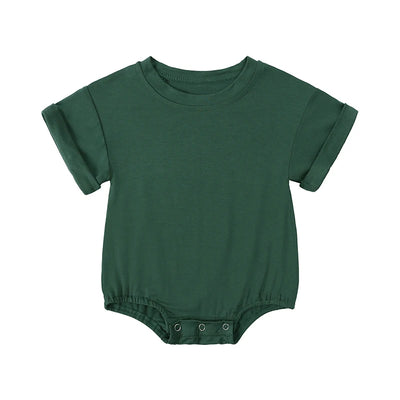 2025 Summer Newborn Baby Clothing Bamboo fiber casual Rompers 3-24M Infnat Boys Girls Jumpsuit Bebe Body Clothes Short Sleeve