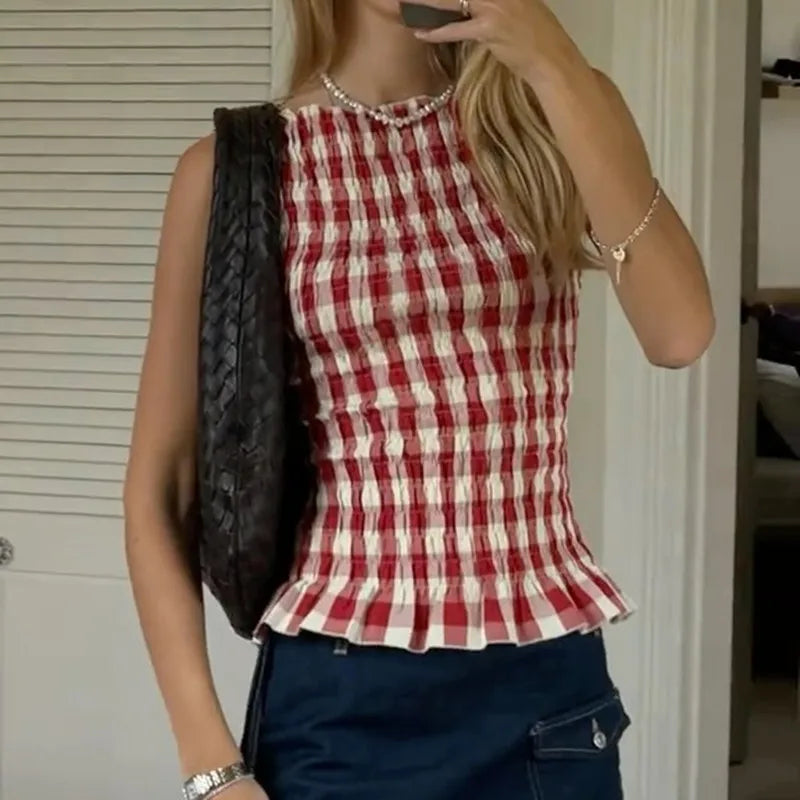 Shirred Tank Top
