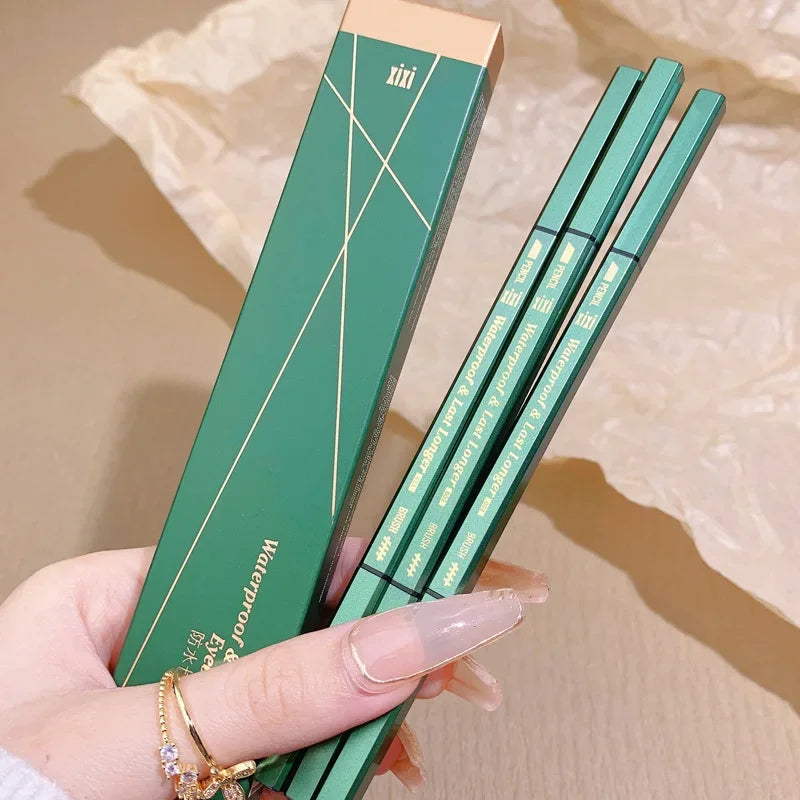2 In1 Fine Triangle Eyebrow Pencil Eyebrow Brush Long Lasting Waterproof Sweatproof Ultra Precise Brow Definer Eye Brow Makeup