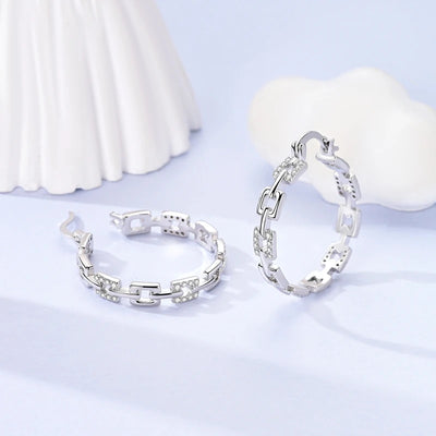 New 925 Sterling Silver Hoop Earrings Heart Bow Gift Box Strawberry Snake Bone Drop Stud Earrings For Women Fashion Jewelry Gift