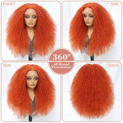 Lace Front Wigs 24 Inch Synthetic For Afro Women Chocolate Brown Lace Front Wigs For Female Curly Lace Front Wigs With Baby Hair