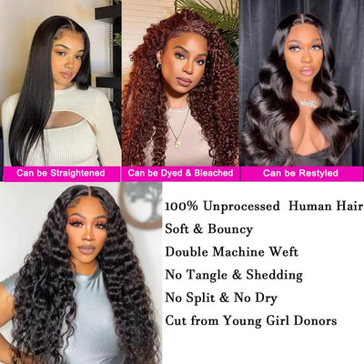Raw 100% Human Hair Bundles Brazilian Water Wave Bundles Human Hair 1/3/4 Pcs Water Wave Curl Wet and Wavy Human Hair Extensions