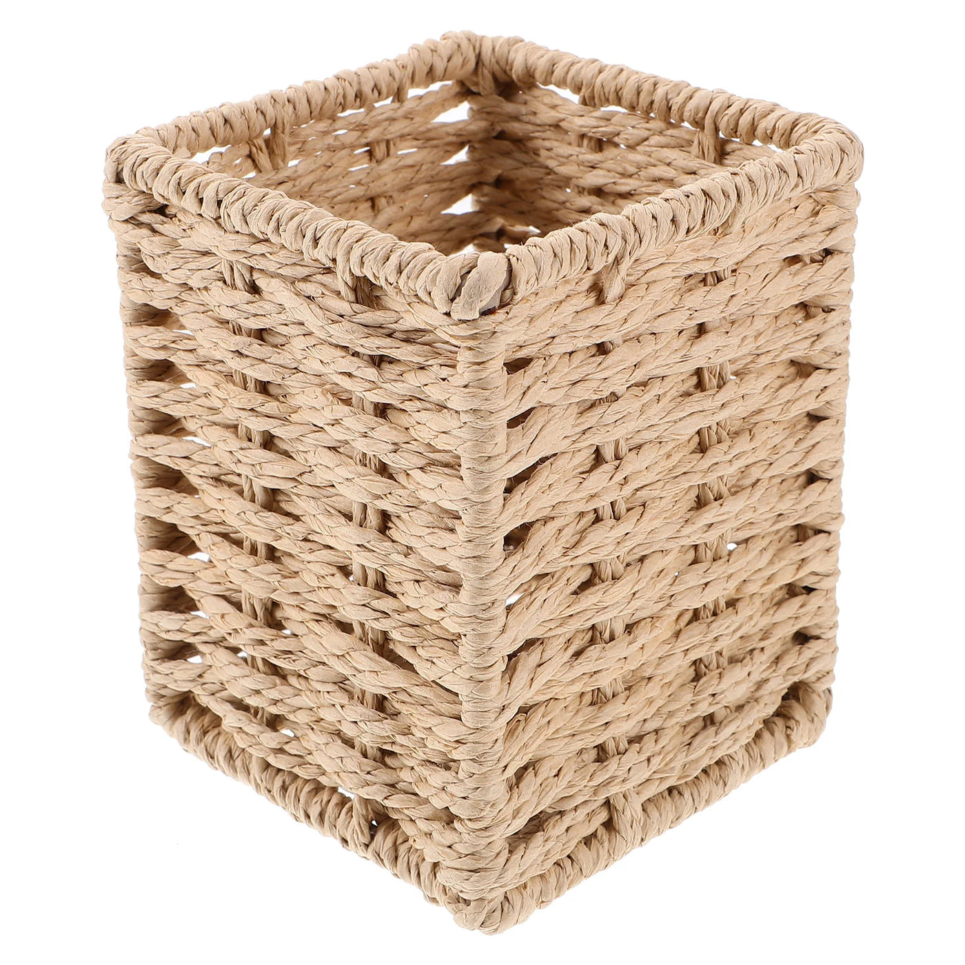 Handmade Paper Rope Pencil Holder Wicker Pen Cup Desk ganizer Stationery Storage Office Supplies Vertical Pen Pencil ganizer