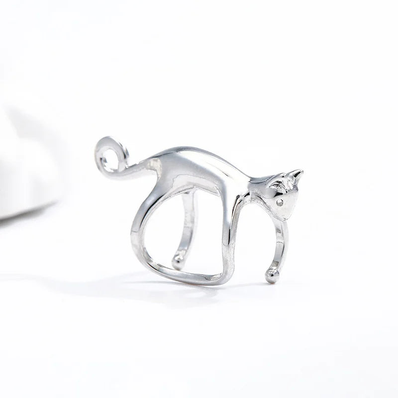 1 Pc Gold Color Funny Climbing Cat Clip Earring for Women Cute Animal  Kitten Without Piercing Earbone Earring Party Jewelry