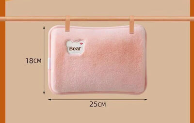 Rechargeable Hot Water Bottle Cute Electric Hand Warmer EU Plug Reusable Hot Compress Bag Heating Pad Hand Pocket Warmer