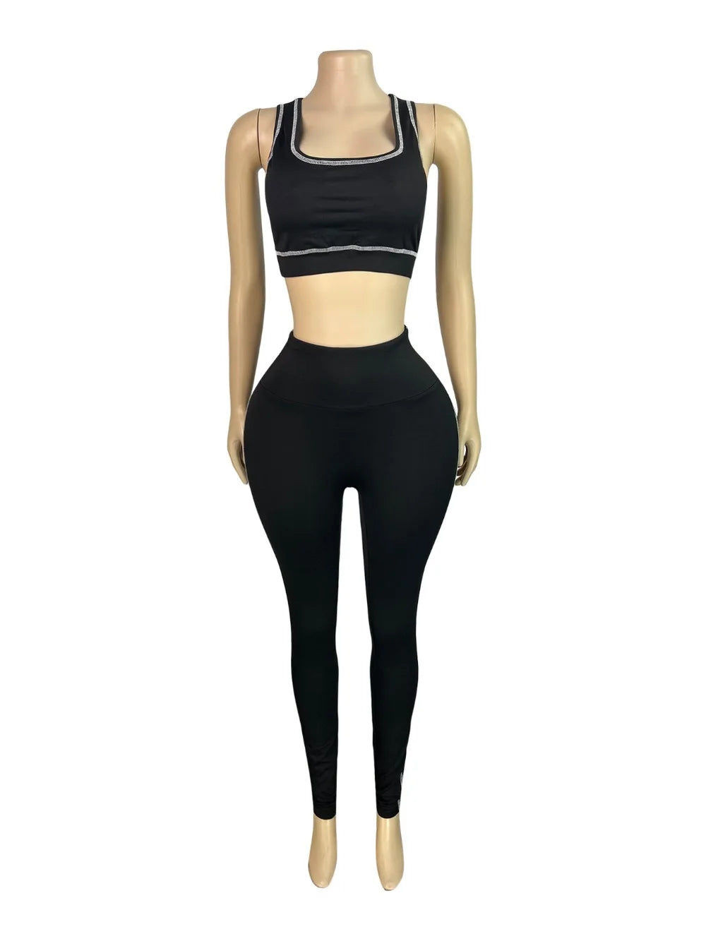 FLARORA Casual Sporty Three Piece Sets Woman Stripe Patchwork Sleeveless Vest+Jacket+Pant Outfits Female Yoga Fitness Tracksuits