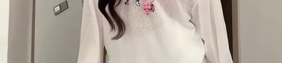 Women's Summer White Sheer Dachshund Print Loose Slim-Fit Long Sleeve T-Shirt Sun Protection Cover-Up Sweet Sexy Casual Lazy Top