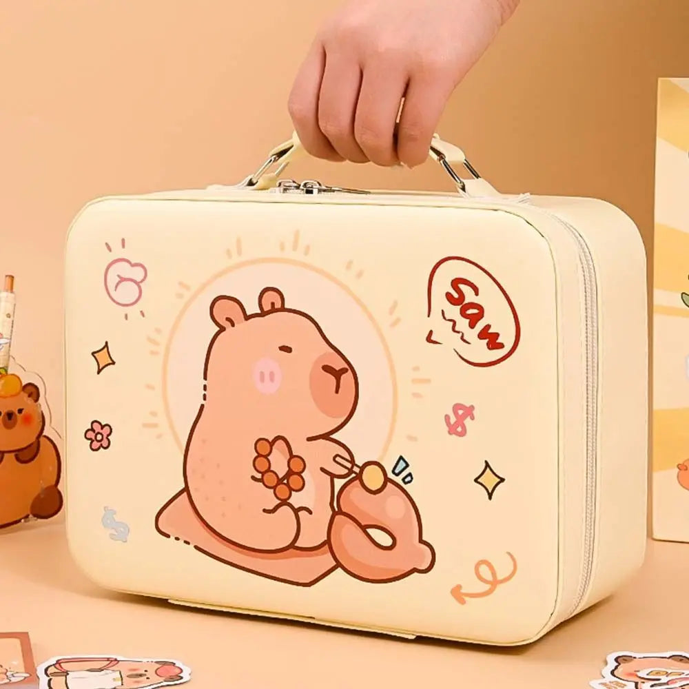 Large Capacity Gift Box Capybara Stationery Set Abundant Cute Back-to-school Gift Kit Pencil Case Study Stationery for Students
