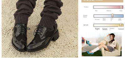 Women's Lolita Autumn Japanese-Style Wool Button Socks