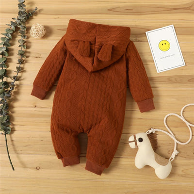 Baby Spring and Autumn Jumpsuit Boys Girls Long Sleeve Baby Clothes Newborn 0 to 18M Solid Romper Toddler Clothing Baby Overall