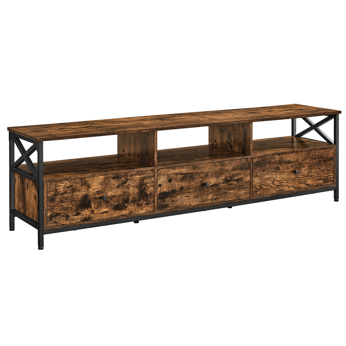 TV Stand, TV Cabinet for up to 80 Inch TV, TV Table with 3 Drawers and 3 Open Shelves, 40 x 178 x 50 cm, for Living Room