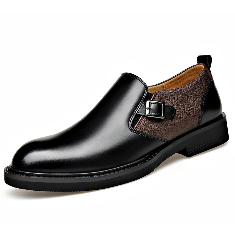 Men's Business Dress Leather Shoes Men's Soft-soled Leather One-pedal 2025 New High-end Casual Shoes Dress for Men Sneakers