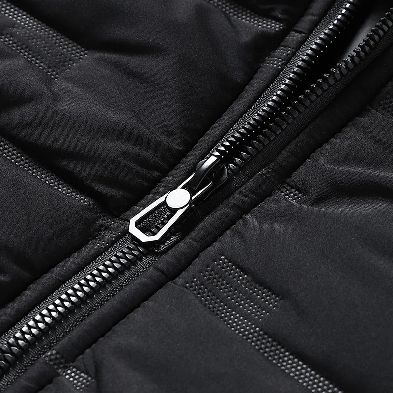 2024 Casual Autumn Winter Jacket Men Bomber Jacket Thicken Men Fashion Clothing Streetwear Cotton Padded Jacket Slim Fit Coat