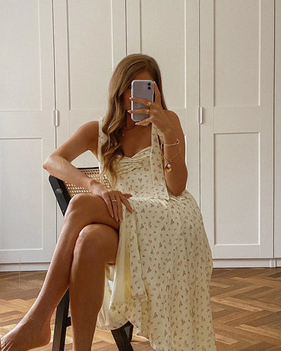 Josiaoprah Holiday floral dress lace up women's summer sundress A-line Spaghetti Strap dress Prairie chic ladies vestidos