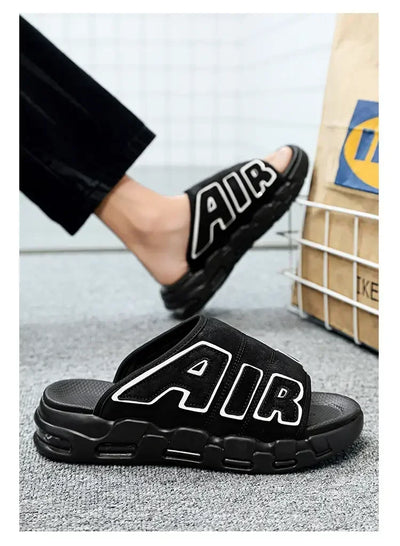 Slippers for Men Flip Flops Air Cushion Design Slide Man Summer New Soft Non-slip Men's Sports Chanclas Hombre Slippers Men