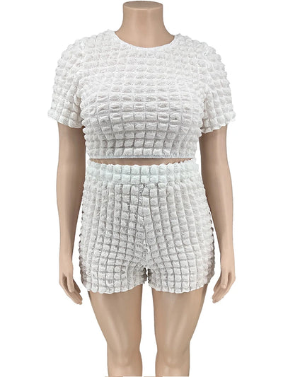 Summer Suit Chic and Elegant Woman Set New In Sexy Outfit Casual Shorts Sets Womens 2 Piece Plus Size Dropshipping Wholesale