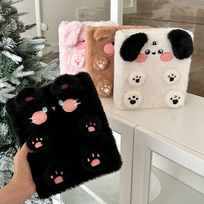 A6 Binder Photocard Holder Cute Plush Dog Cat Photo Album Kpop Idol Photocards Collect Book Student School Notebook Stationery