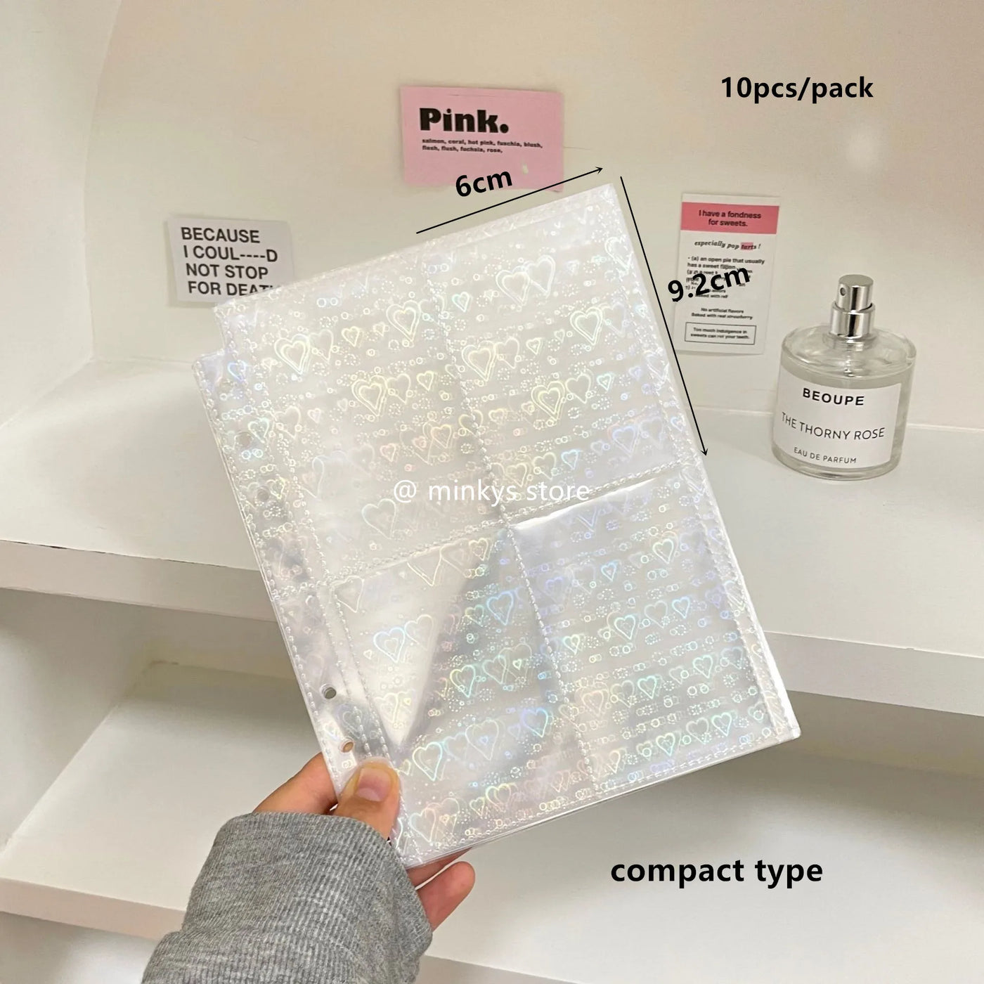 MINKYS 10PCS/Pack Butterfly Little Puppy Kpop Photocard A5 Binder Sleeves Idol Photo Card Holder Photocards Album Storage Bag