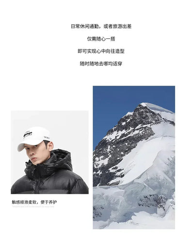Solid Color with Hoodie Warm Puffer Jackets Padded Cotton Clothes Waterproof Jackets Man Winter Coats Men Hooded Zipper Parkas