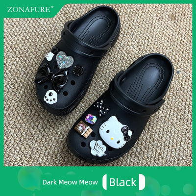 [Shoes Not Included] Hole Shoes Accessories Shoe Ornament Shoe Buckle Decorative Dopamine Y2g Accessory Baroque Suit