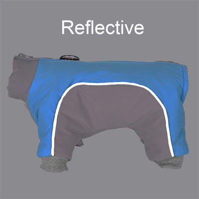 Pet Dog Cozy Clothes For Small Medium Dogs Cats Winter Windproof Puppy Reflective Cozy Jacket Coat Bulldog French Pug Jumpsuit