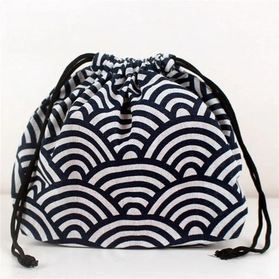Lunch Bag Cat Polar Bear Lunch Box Drawstring Picnic Tote Eco Japanese Style Small Handbag Dinner Container Food Storage Bags