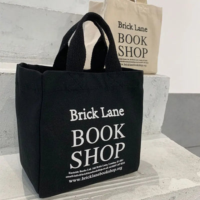 Lady Canvas Lunch Bag Lunch Box Picnic Tote Cotton Cloth Small Handbag Pouch Dinner Container Food Storage Bags For Office