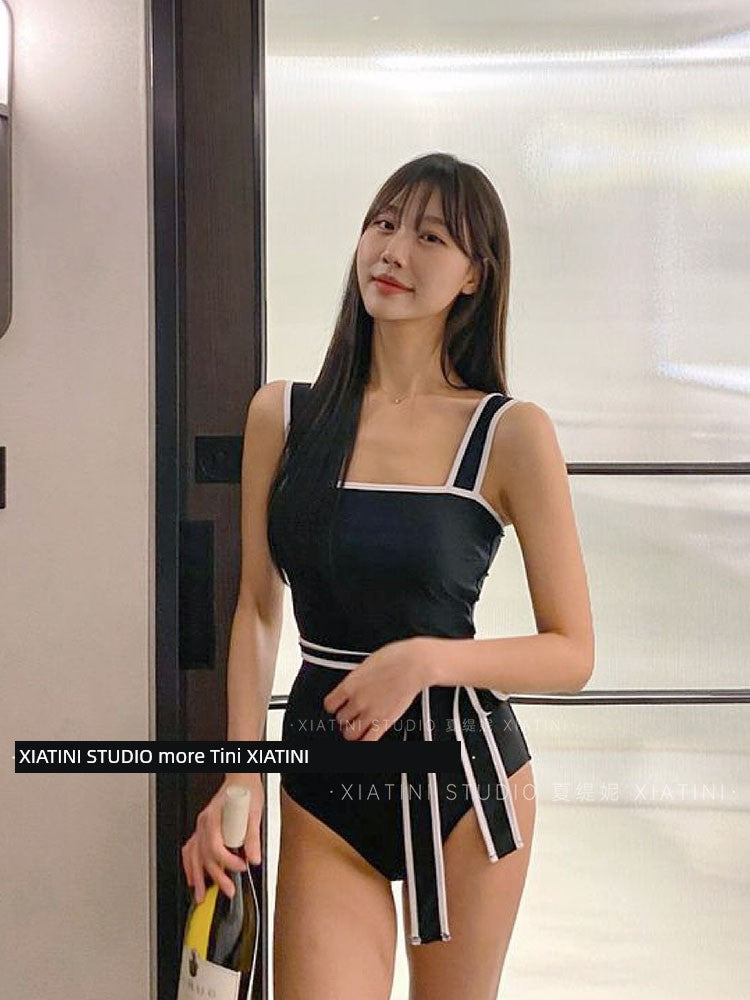 Swimsuit Summer Fancy 2024 New Arrival Best Selling Covering Belly Thin One-Piece Ins Style Hot Spring Gather Student Vacation