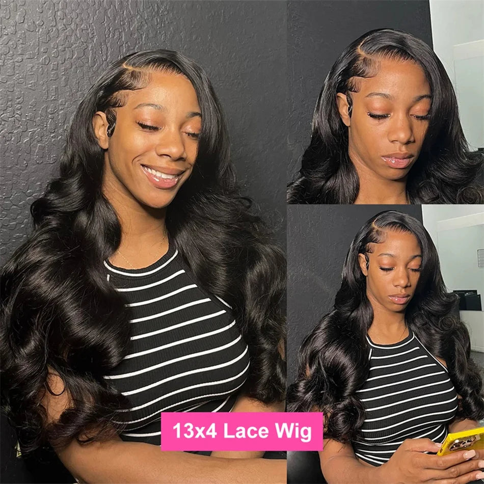 200 Density Body Wave 13x4 Lace Frontal Wig Human Hair 13x6 hd Lace Frontal Wig for Black Women