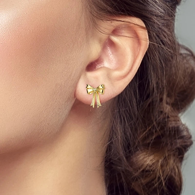 New 925 Sterling Silver Hoop Earrings Heart Bow Gift Box Strawberry Snake Bone Drop Stud Earrings For Women Fashion Jewelry Gift