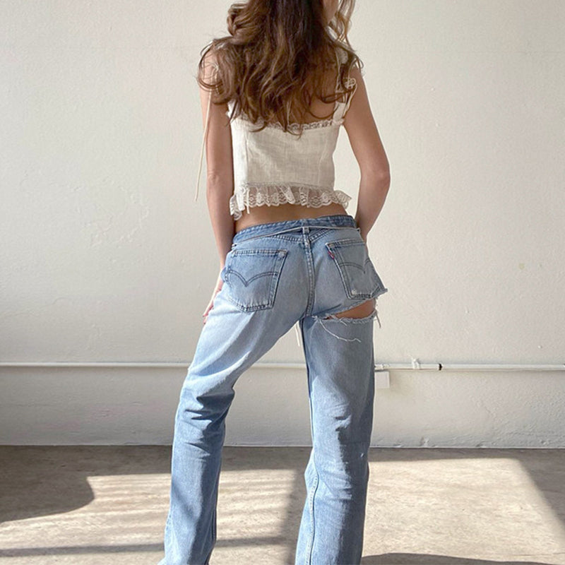 Ruffled Crop Tank Top