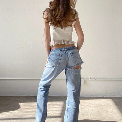Ruffled Crop Tank Top