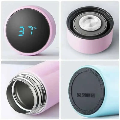 500Ml Bullet Double-Layer Stainless Steel Vacuum Thermos Coffee Tumbler Travel Mug Business Trip Water Bottle Tea Infuser Bottle