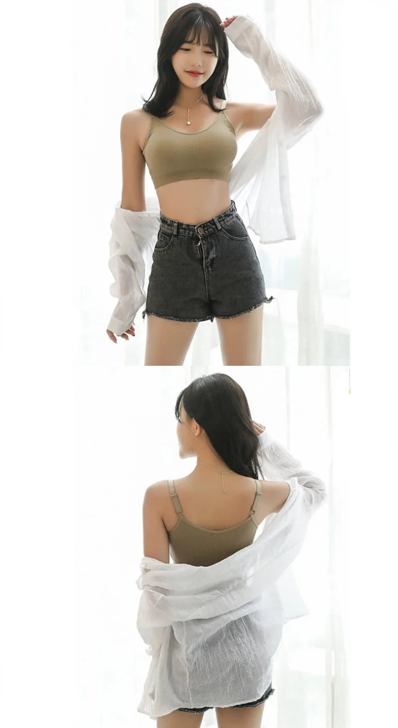 Women Seamless Bra Beautiful Back Sport Underwear Elastic Fitness Crop Top Yoga Vest Breathable Athletic BrassiereCasul Wear