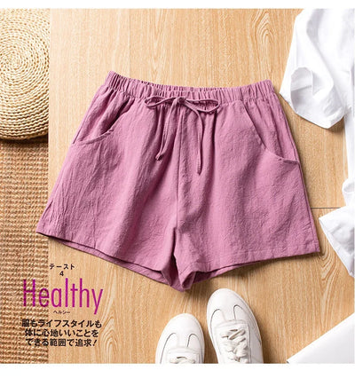 Casual Linen Workout Shorts