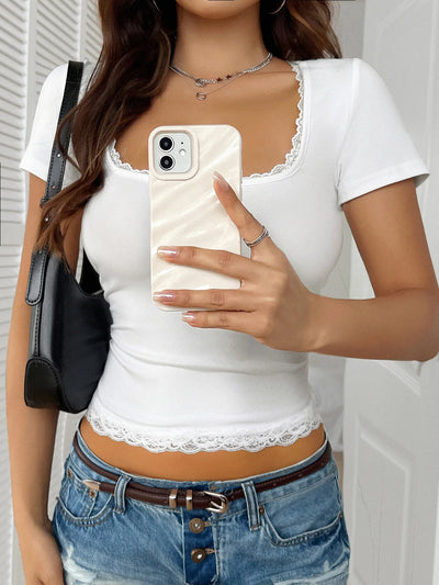 Lace Crop Tank Top