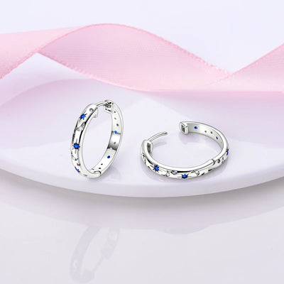 Hot Sale 925 Sterling Silver Heart Earrings Fit Original Charms Hoop Earrings For Women girls Stud Earring Fine Jewelry Gifts