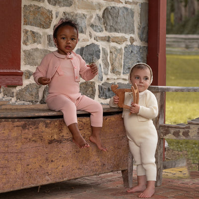 AP Baby British Knit Coordinate Collection Baby Kids Modal Romper Cute Knitting Cardigan and Overalls Pants