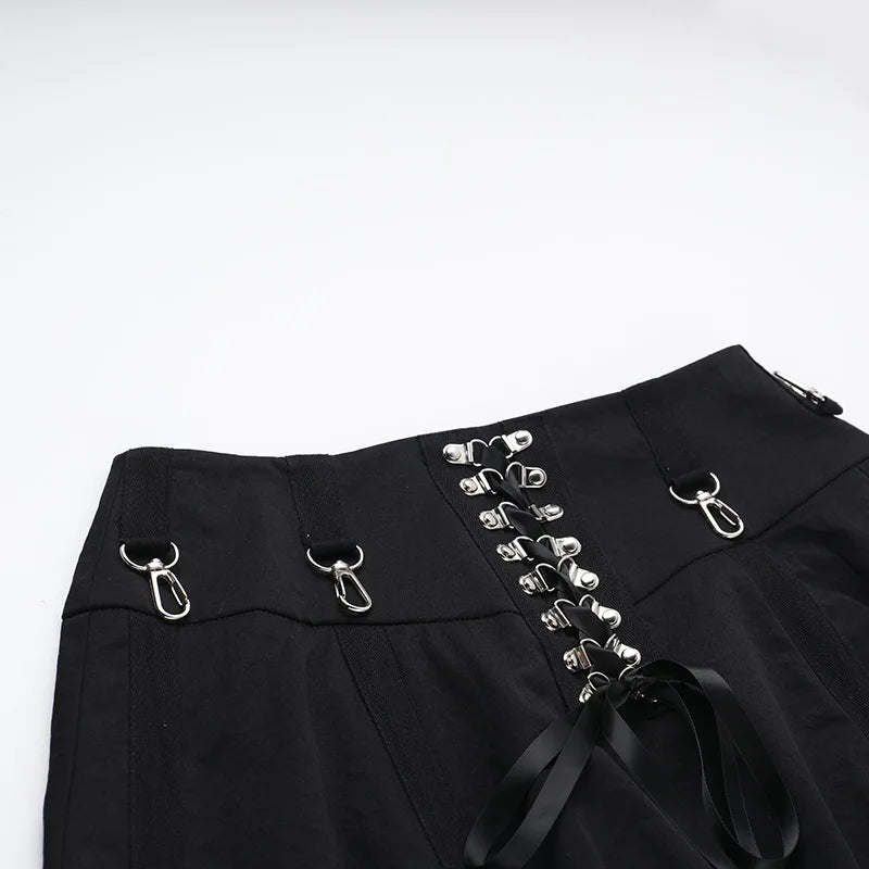 Wholesale New American Retro Irregular Skirt Hot Girl Sexy Punk Black Clothing Dark Style Women Summer Autumn Fashion Streetwear