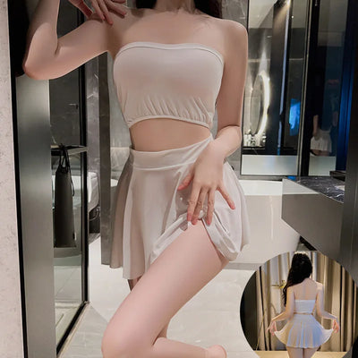 Pleated Mini Skirt
