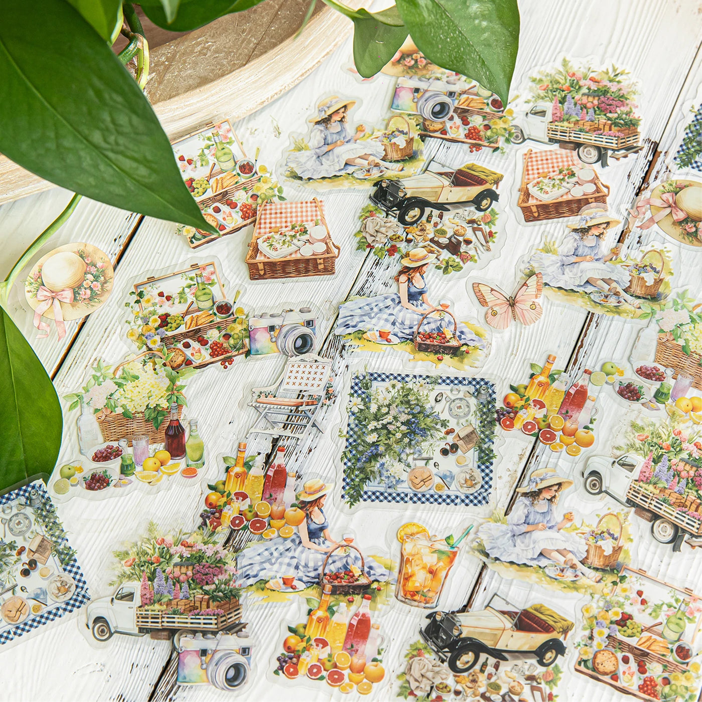 30 Sheets/Pack Cute Girls Daily Life Stickers for Journal Scrapbooking DIY Notebook Decoration Office School Stationery Craft