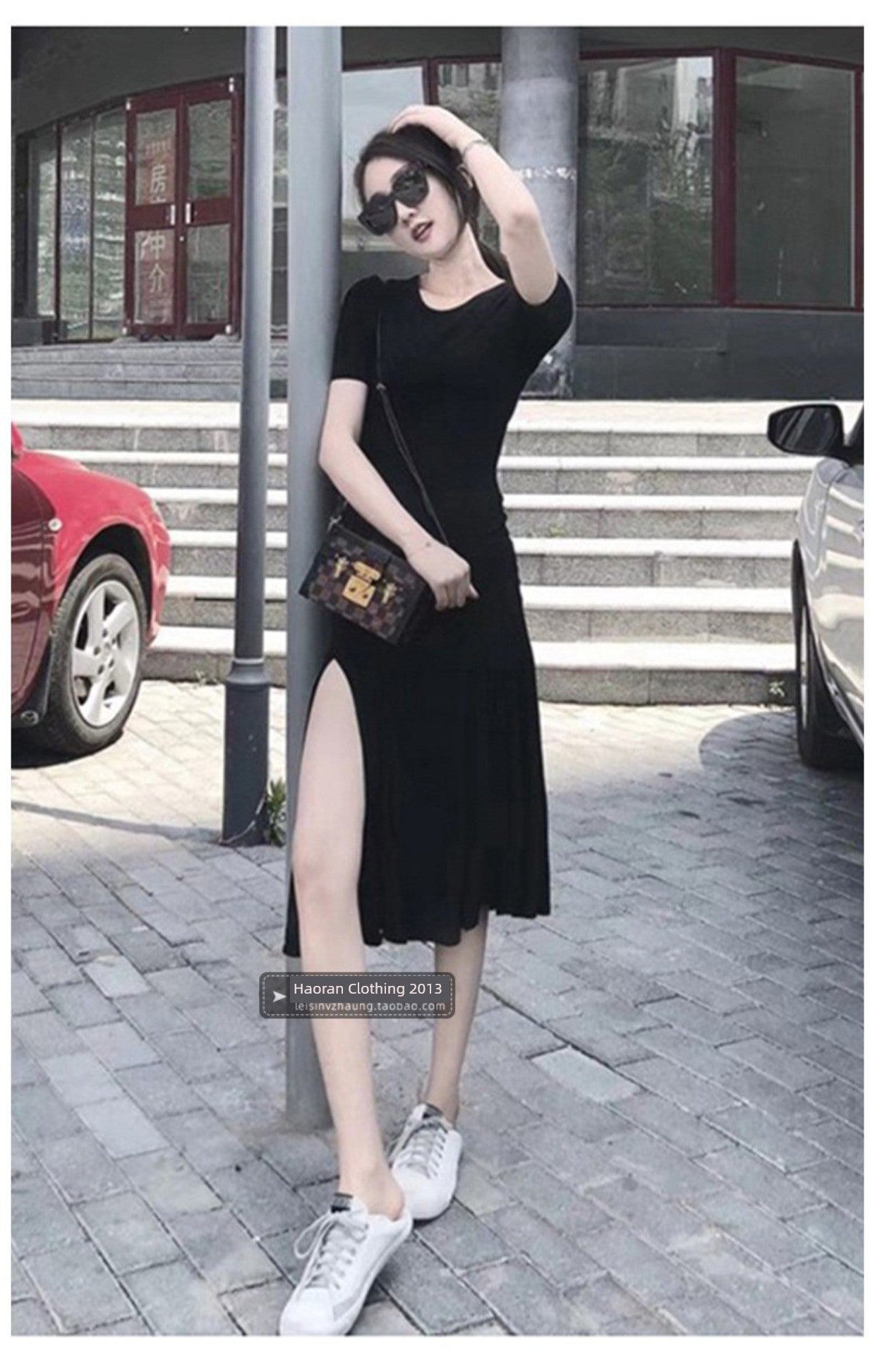 Women's Modal Black Summer Dress