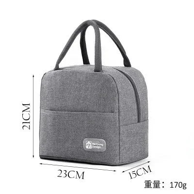 Functional Pattern Cooler Lunch Box Portable Insulated Canvas Lunch Bag Thermal Food Picnic Lunch Bags For Women Kids