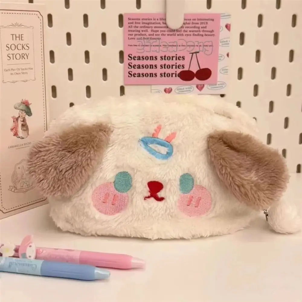 Cartoon Animal Pen Bag Large Capacity Pencil Case Multifunctional Storage Bag Student Gift Stationery Organizer School Supplies