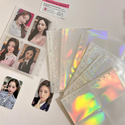 MINKYS 10PCS/Pack Butterfly Little Puppy Kpop Photocard A5 Binder Sleeves Idol Photo Card Holder Photocards Album Storage Bag